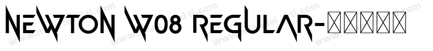 Newton W08 Regular字体转换